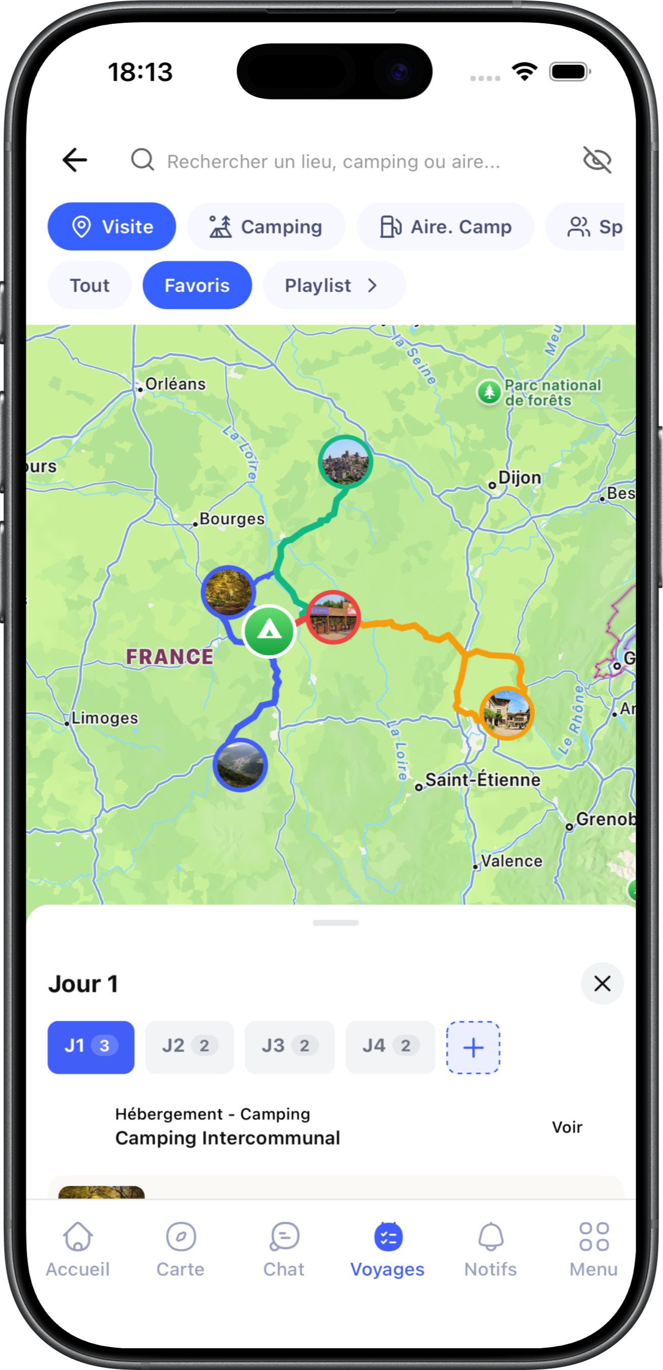 Campora App - Planificateur de road-trip